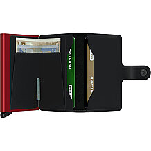 Secrid Miniwallet Matte Kartlık Cüzdan, Siyah-Kırmızı - 4