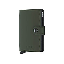 Secrid Miniwallet Matte Kartlık Cüzdan, Yeşil-Siyah - 1