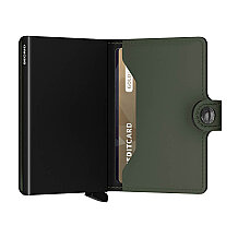 Secrid Miniwallet Matte Kartlık Cüzdan, Yeşil-Siyah - 3