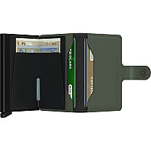 Secrid Miniwallet Matte Kartlık Cüzdan, Yeşil-Siyah - 4