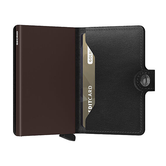 Secrid Miniwallet Original Kartlık Cüzdan, Siyah-Kahve - 3