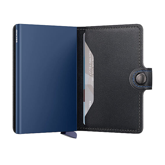 Secrid Miniwallet Original Kartlık Cüzdan, Siyah-Lacivert - 3