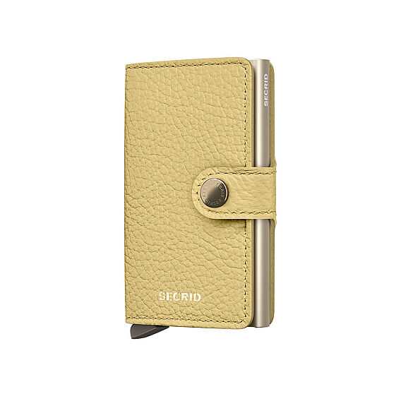 Secrid Miniwallet Pebble Kartlık Cüzdan, Açık Sarı - Secrid