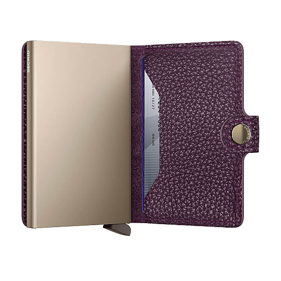 Secrid Miniwallet Pebble Kartlık Cüzdan, Mor - 3