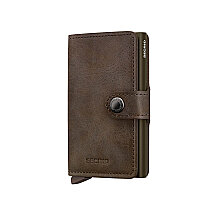 Secrid Miniwallet Vintage Kartlık Cüzdan, Koyu Kahve - 1
