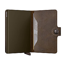 Secrid Miniwallet Vintage Kartlık Cüzdan, Koyu Kahve - 3