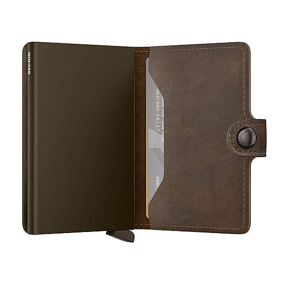 Secrid Miniwallet Vintage Kartlık Cüzdan, Koyu Kahve - 3