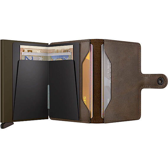 Secrid Miniwallet Vintage Kartlık Cüzdan, Koyu Kahve - 4