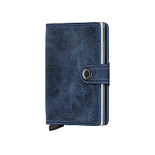 Secrid Miniwallet Vintage Kartlık Cüzdan, Mavi - 1