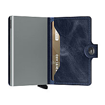 Secrid Miniwallet Vintage Kartlık Cüzdan, Mavi - 3