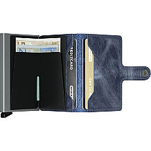 Secrid Miniwallet Vintage Kartlık Cüzdan, Mavi - 4