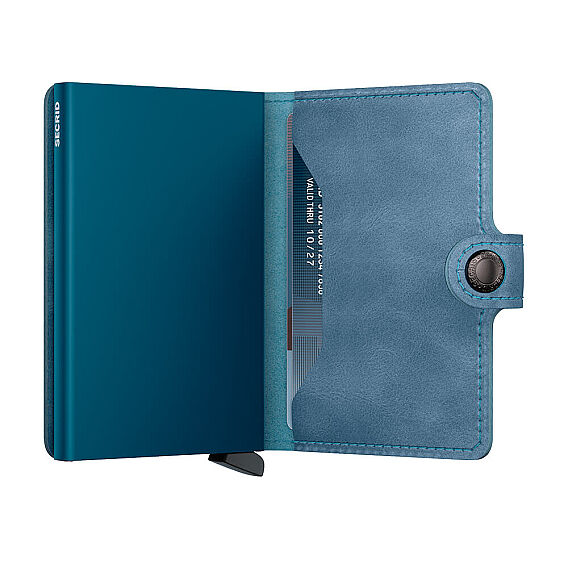 Secrid Miniwallet Vintage Kartlık Cüzdan, Mavi - 3
