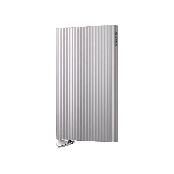 Secrid Premium Cardprotector+ fluted Kartlık, Gümüş - Secrid