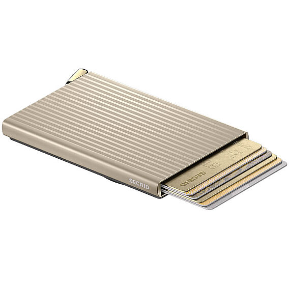 Secrid Premium Cardprotector+ fluted for Magsafe Kartlık, Bej - 3