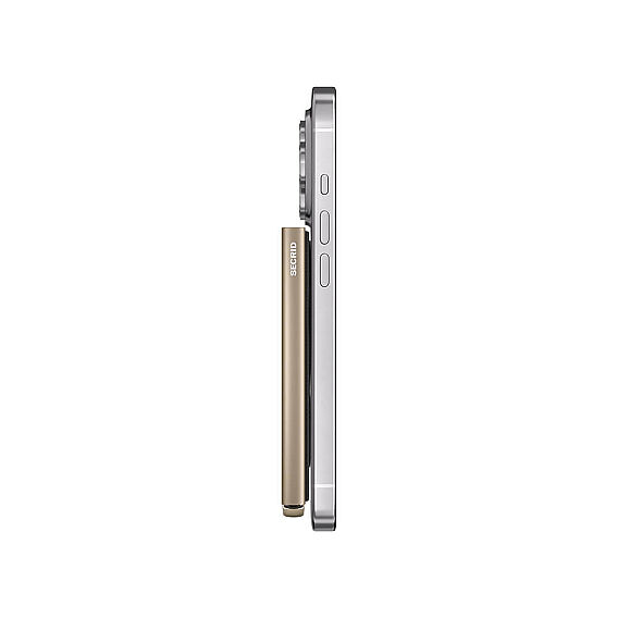Secrid Premium Cardprotector+ fluted for Magsafe Kartlık, Bej - 5