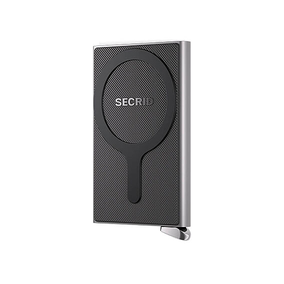 Secrid Premium Cardprotector+ fluted for Magsafe Kartlık, Gümüş - Secrid