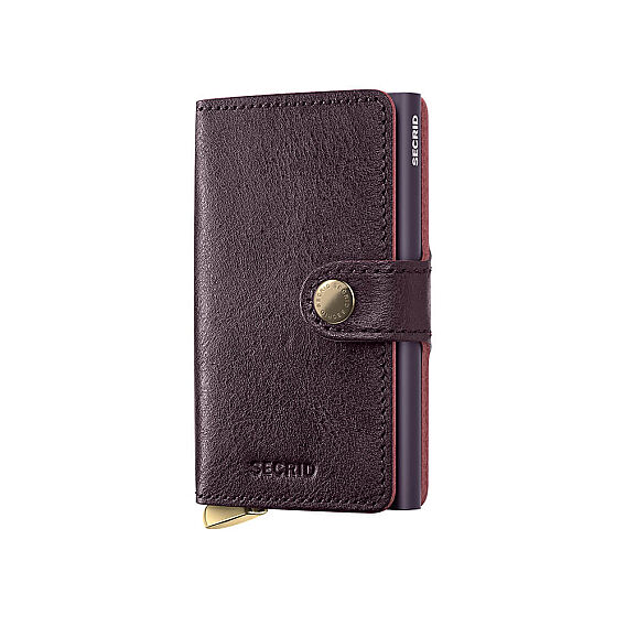 Secrid Premium Miniwallet+ Basco Kartlık Cüzdan, Bordo - Secrid