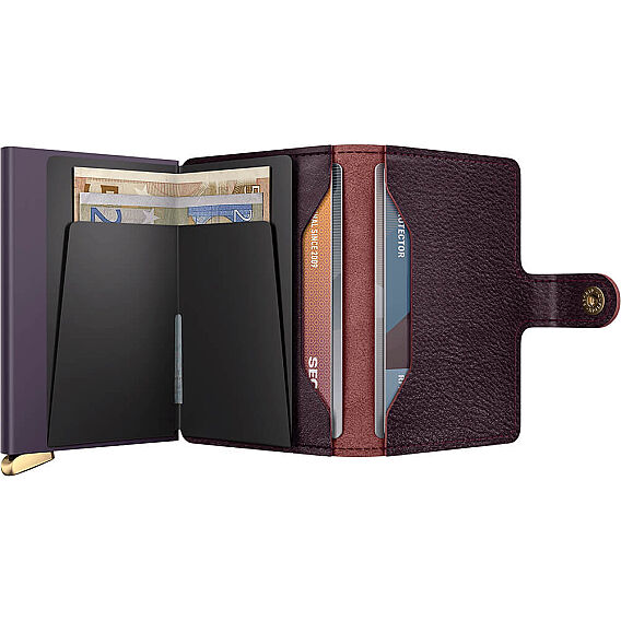 Secrid Premium Miniwallet+ Basco Kartlık Cüzdan, Bordo - 4