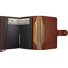 Secrid Premium Miniwallet+ Basco Kartlık Cüzdan, Kahve - 4