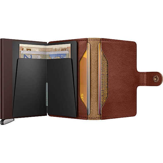 Secrid Premium Miniwallet+ Basco Kartlık Cüzdan, Kahve - 4