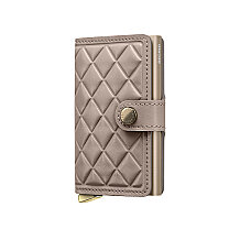 Secrid Premium Miniwallet+ Emboss Diamond Kartlık Cüzdan, Bej - 1