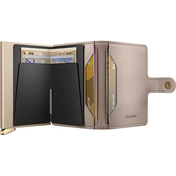 Secrid Premium Miniwallet+ Emboss Diamond Kartlık Cüzdan, Bej - 4