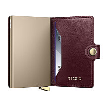 Secrid Premium Miniwallet+ Emboss Diamond Kartlık Cüzdan, Bordo - 3