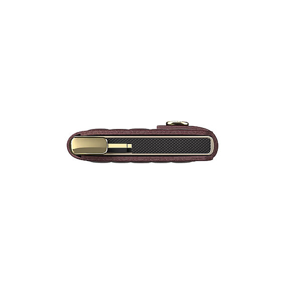 Secrid Premium Miniwallet+ Emboss Diamond Kartlık Cüzdan, Bordo - 5