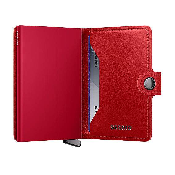 Secrid Premium Miniwallet+ Emboss Diamond Kartlık Cüzdan, Kırmızı - 3