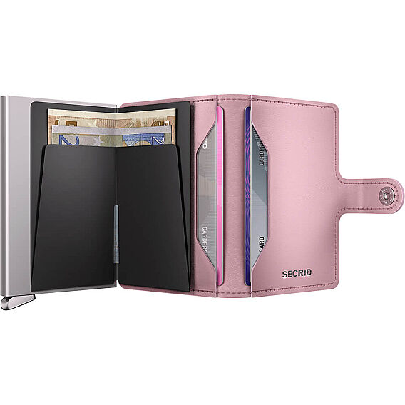 Secrid Premium Miniwallet+ Emboss Diamond Kartlık Cüzdan, Pembe - 4