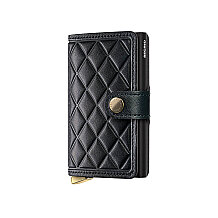 Secrid Premium Miniwallet+ Emboss Diamond Kartlık Cüzdan, Siyah - 1