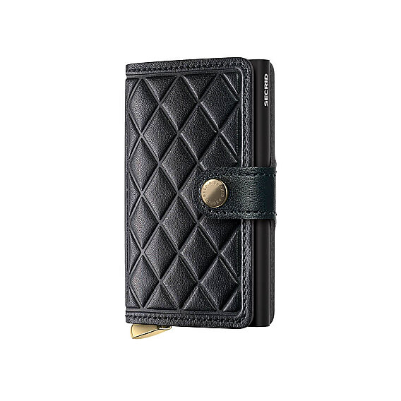 Secrid Premium Miniwallet+ Emboss Diamond Kartlık Cüzdan, Siyah - Secrid
