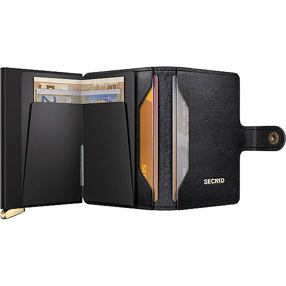 Secrid Premium Miniwallet+ Emboss Diamond Kartlık Cüzdan, Siyah - 4