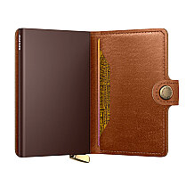Secrid Premium Miniwallet+ Emboss Lines Kartlık Cüzdan, Kahve - 3