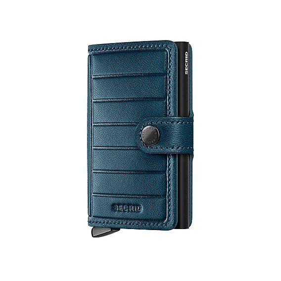 Secrid Premium Miniwallet+ Emboss Lines Kartlık Cüzdan, Pet.Mavi - Secrid
