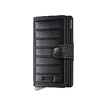 Secrid Premium Miniwallet+ Emboss Lines Kartlık Cüzdan, Siyah - 1