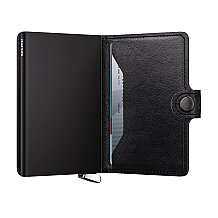 Secrid Premium Miniwallet+ Emboss Lines Kartlık Cüzdan, Siyah - 3