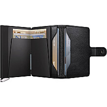 Secrid Premium Miniwallet+ Emboss Lines Kartlık Cüzdan, Siyah - 4