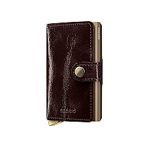 Secrid Premium Miniwallet+ Naplak Kartlık Cüzdan, Kahve - 1