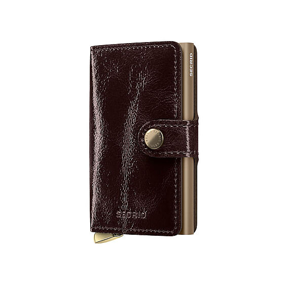 Secrid Premium Miniwallet+ Naplak Kartlık Cüzdan, Kahve - Secrid