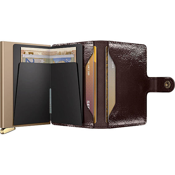 Secrid Premium Miniwallet+ Naplak Kartlık Cüzdan, Kahve - 4