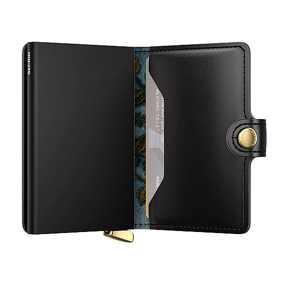 Secrid Premium Miniwallet+ Stitch Floral Kartlık Cüzdan, Siyah - 3