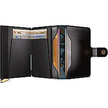 Secrid Premium Miniwallet+ Stitch Floral Kartlık Cüzdan, Siyah - 4