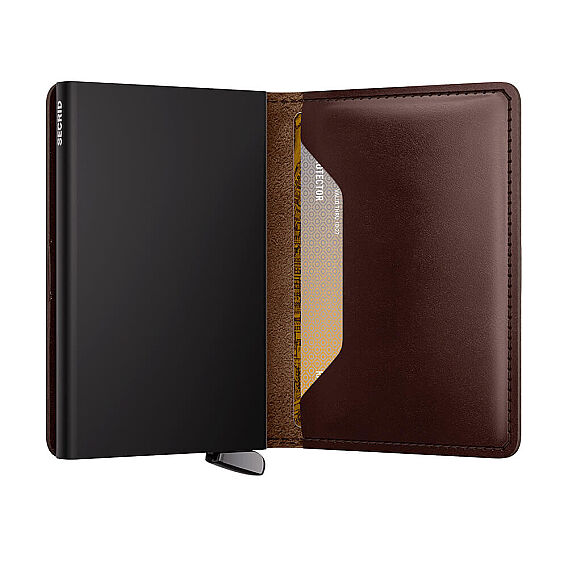Secrid Premium Slimwallet+ Dusk Kartlık Cüzdan, Koyu Kahve - 3