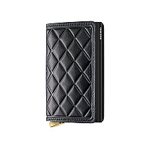 Secrid Premium Slimwallet+ Emboss Diamond Kartlık Cüzdan, Siyah - 1