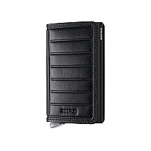 Secrid Premium Slimwallet+ Emboss Lines Kartlık Cüzdan, Siyah - 1
