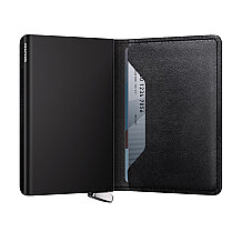 Secrid Premium Slimwallet+ Emboss Lines Kartlık Cüzdan, Siyah - 3