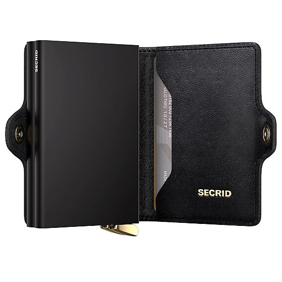 Secrid Premium Twinwallet+ Emboss Diamond Kartlık Cüzdan, Siyah - 3
