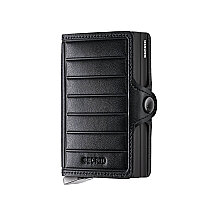 Secrid Premium Twinwallet+ Emboss Lines Kartlık Cüzdan, Siyah - 1