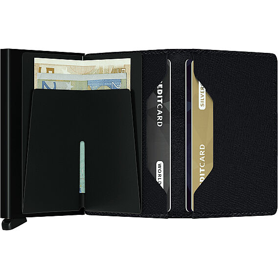 Secrid Slimwallet Crisple Cüzdan, Siyah - 3